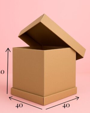 Ekstra høy og Sterk kakeeske 40x40x50 cm- 2 stk