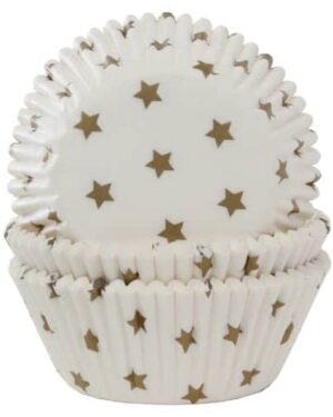 House Of Marie Muffinsformer Gull Stjerner - 50 stk