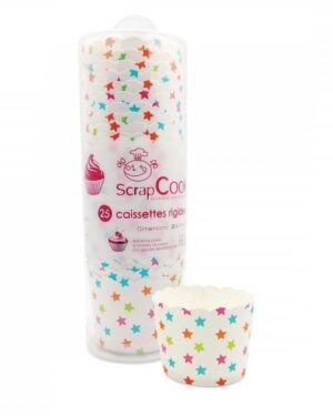 ScrapCooking Muffinsformer i Papp Med Stjerner - 25 Stk