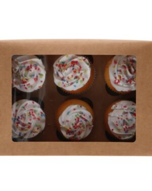 FunCakes Cupcake Eske til 6 (Kraft)- 3 stk