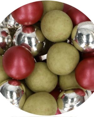 FunCakes Store Crispy Sjokoladekuler 130g - Holly Jolly